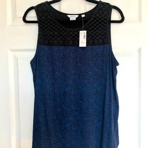 Reitmans sleeveless navy top
